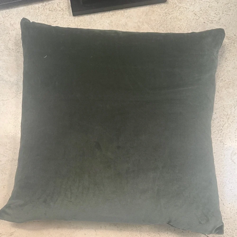 Elegant Blue and Cream Decorative Pillow